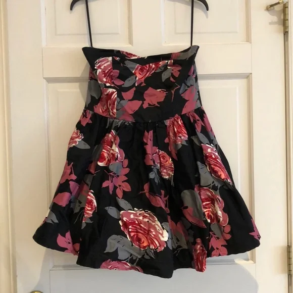 floral strapless skater dress Windsor Sunny Chic Floral Strapless Skater Dress